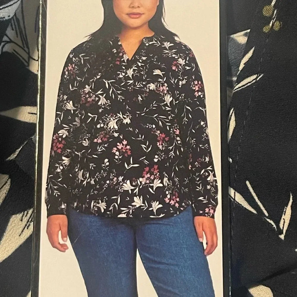 Hilary Radley womens Long Sleeve Blouse - Picture 3 of 8